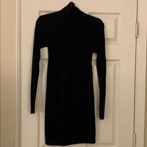 Black Turtleneck Sweater Dress